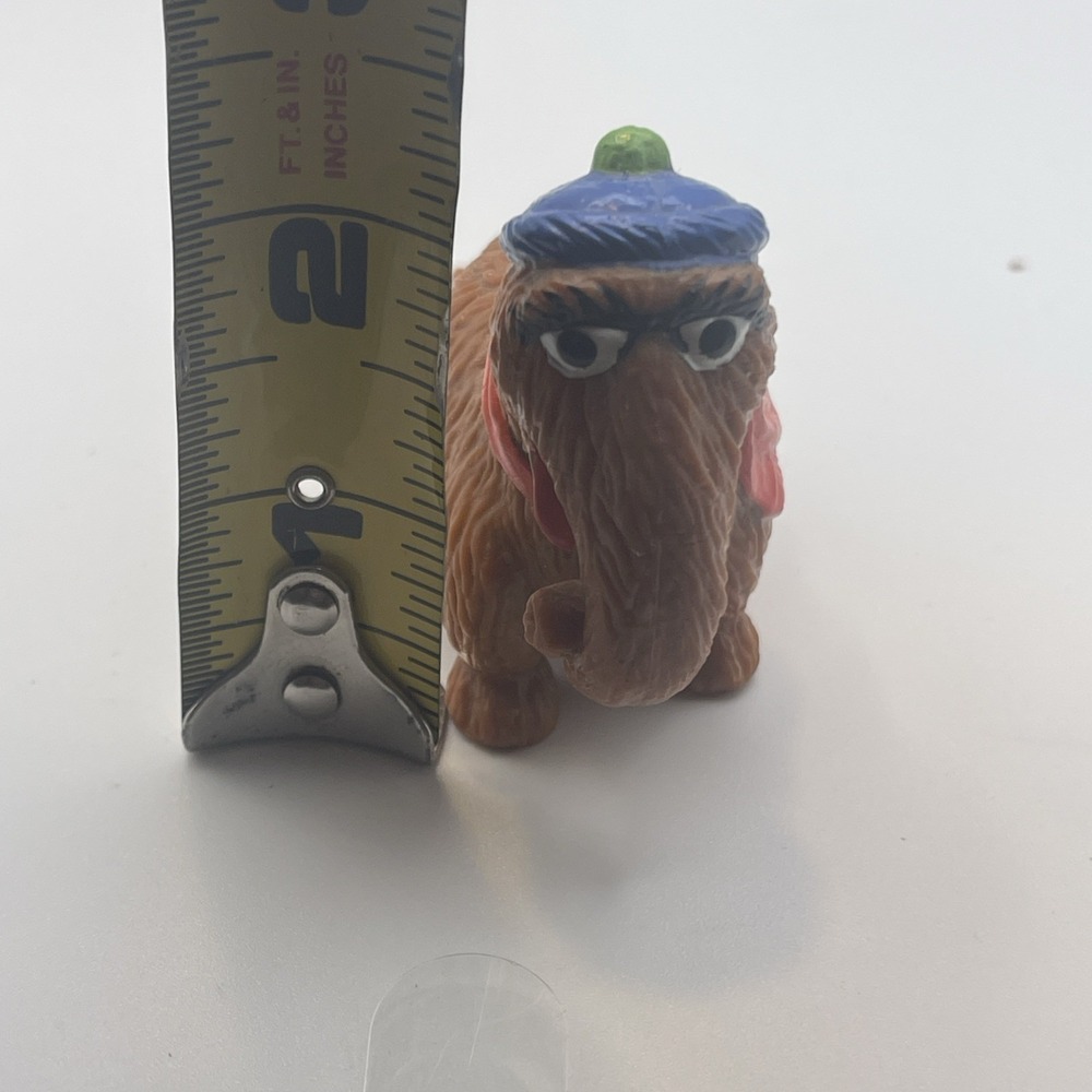 Snuffy Snuffleupagus With Hat Sesame Street Applause 1980s PVC Figure Vintage - Picture 11 of 13